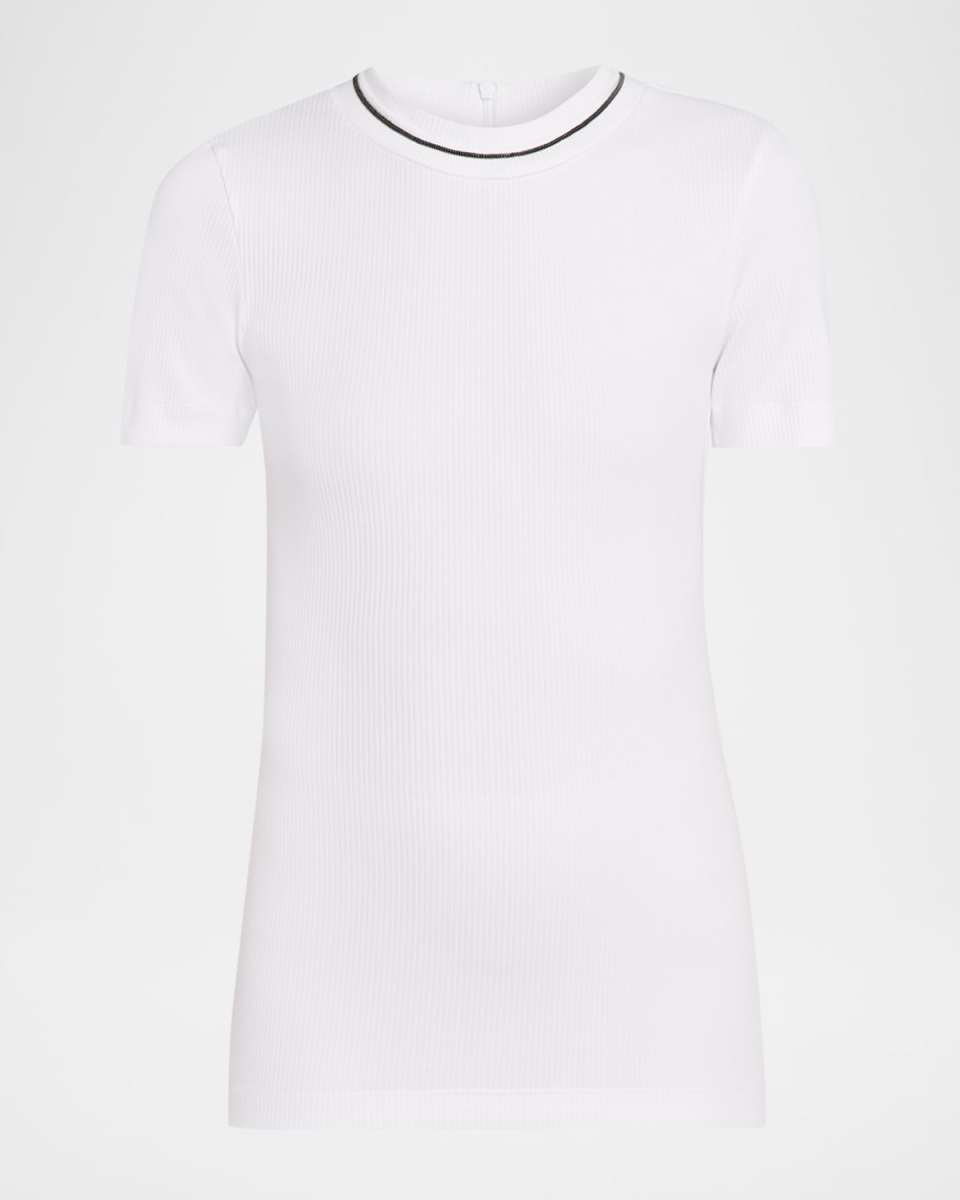 Monili Cotton Stretch Short-Sleeve T-Shirt